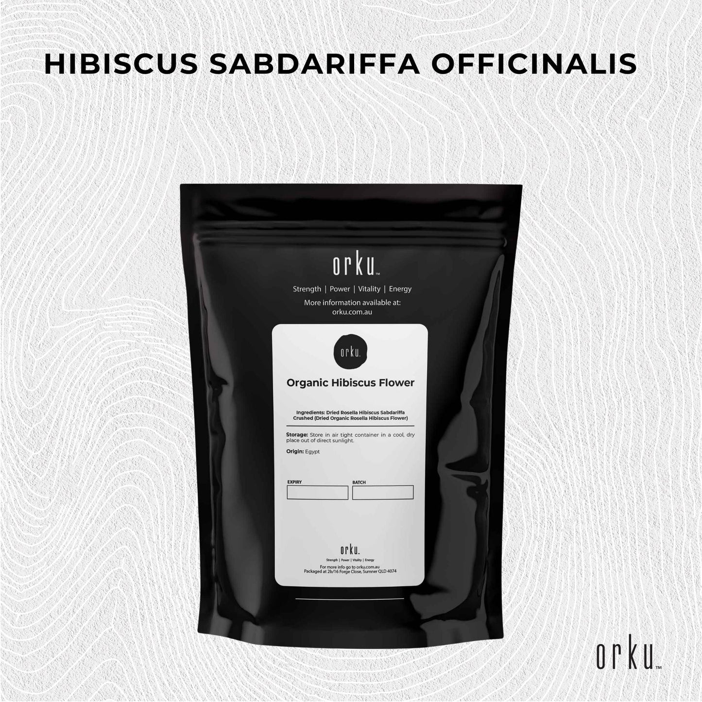 1Kg Organic Hibiscus Rosella Flower Crushed - Dried Herbal Tea