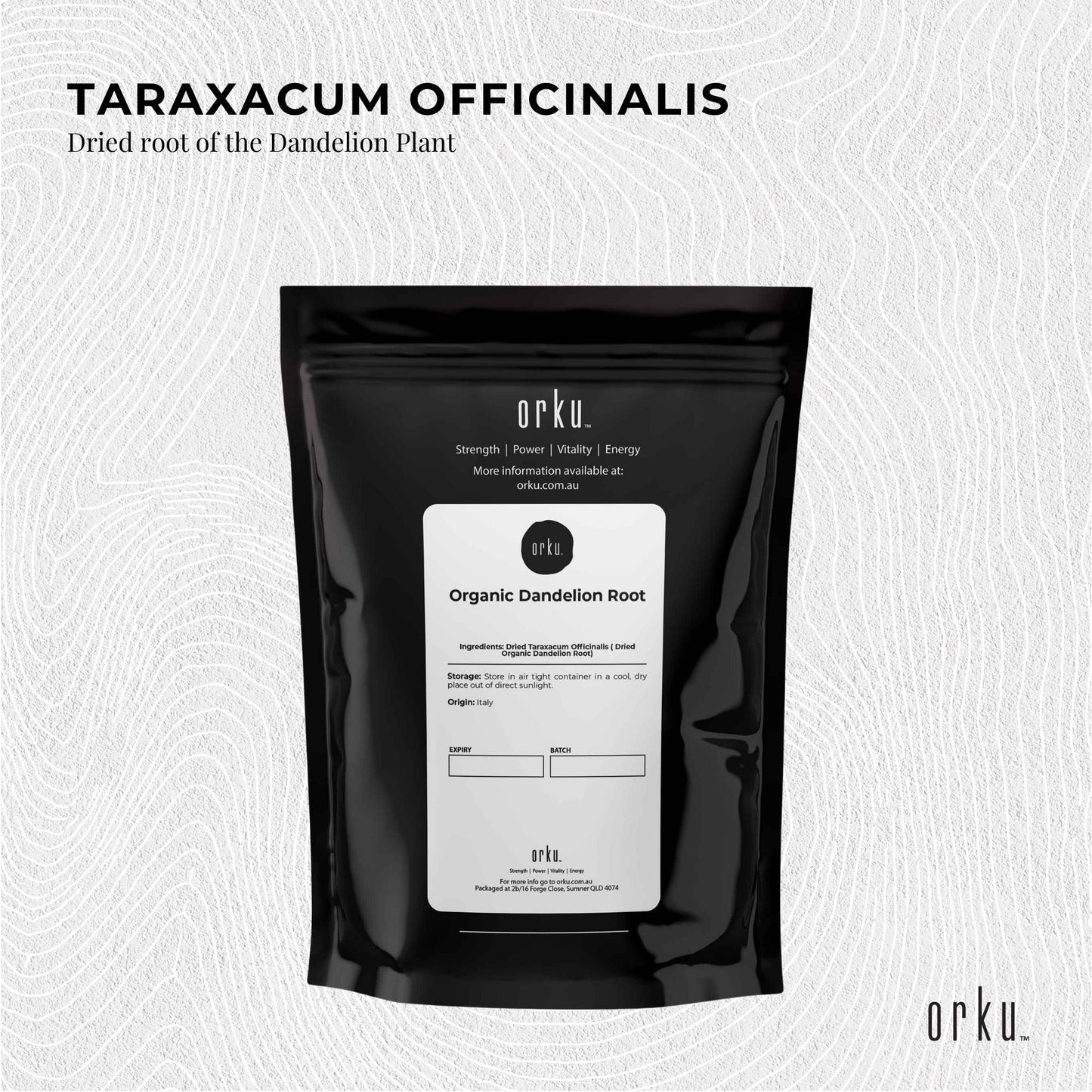 400g Organic Dandelion Root - Dried Raw Herbal Tea