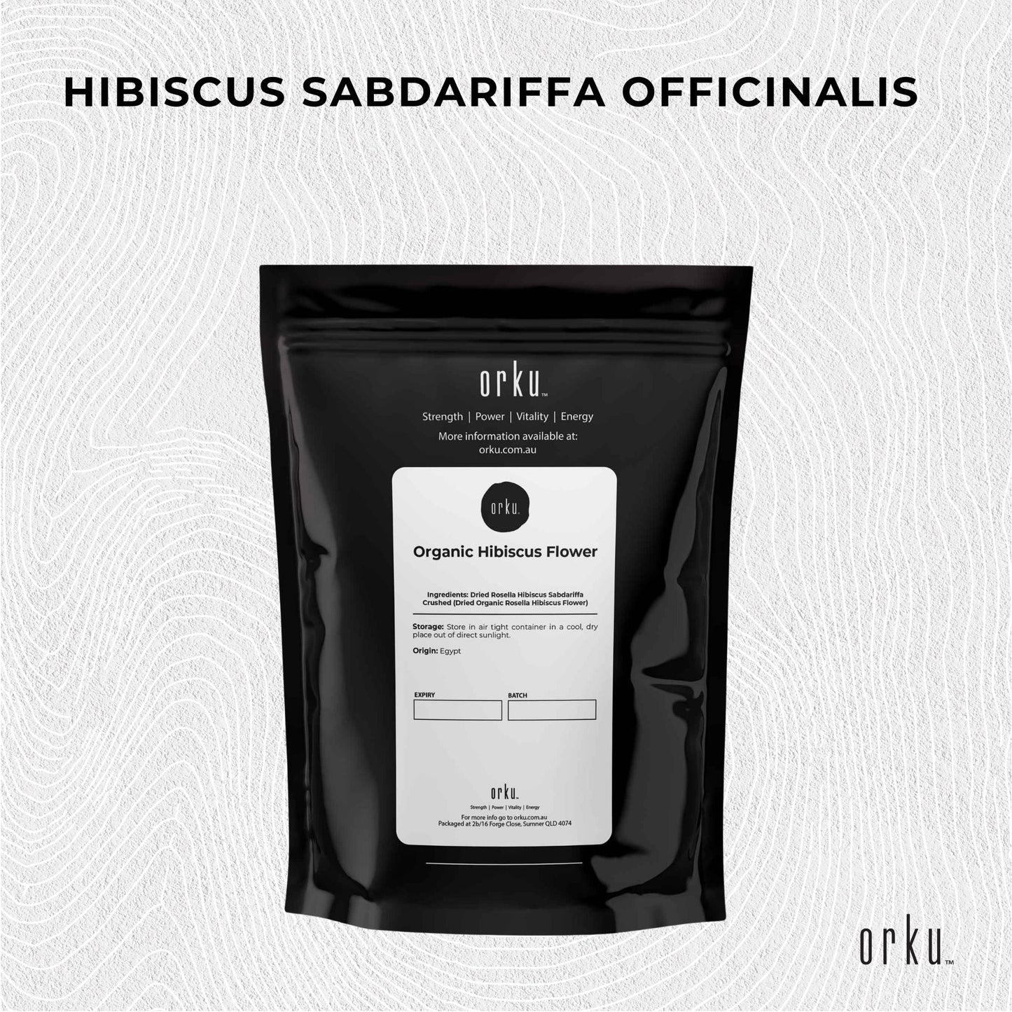 400g Organic Hibiscus Rosella Flower Crushed - Dried Herbal Tea