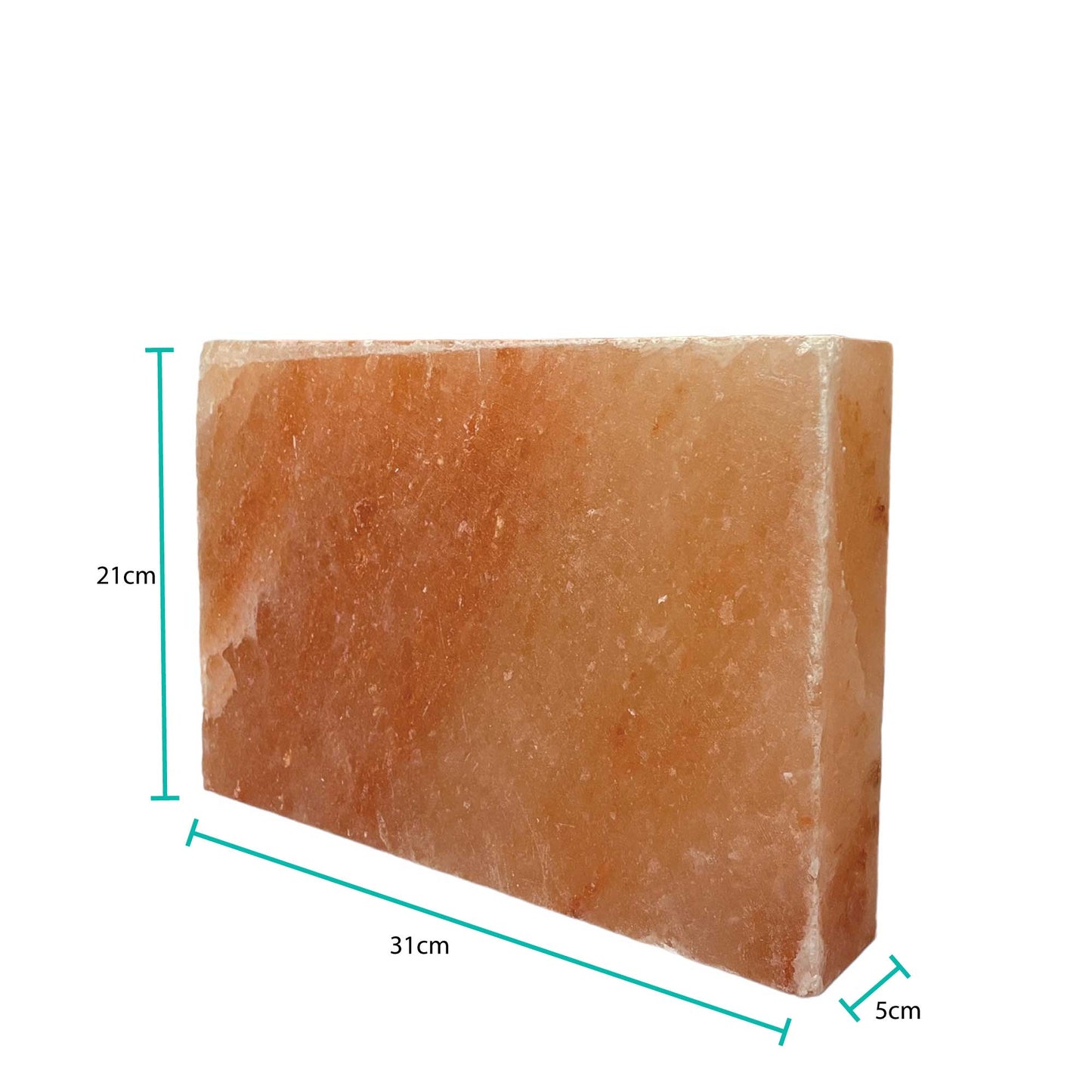 Himalayan Pink Salt Cooking Block 31 x 21 x 5cm - Rectangle Slab