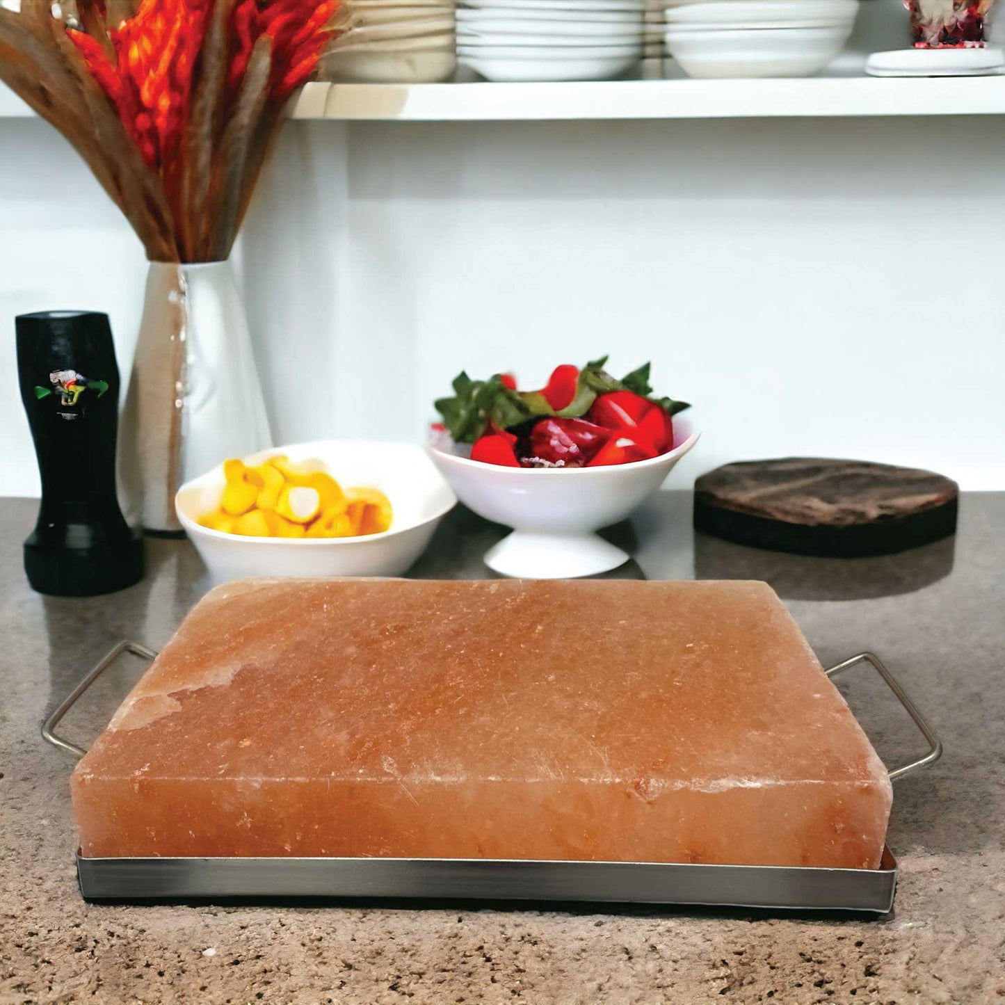 Himalayan Pink Salt Cooking Block 31 x 21 x 5cm - Rectangle Slab