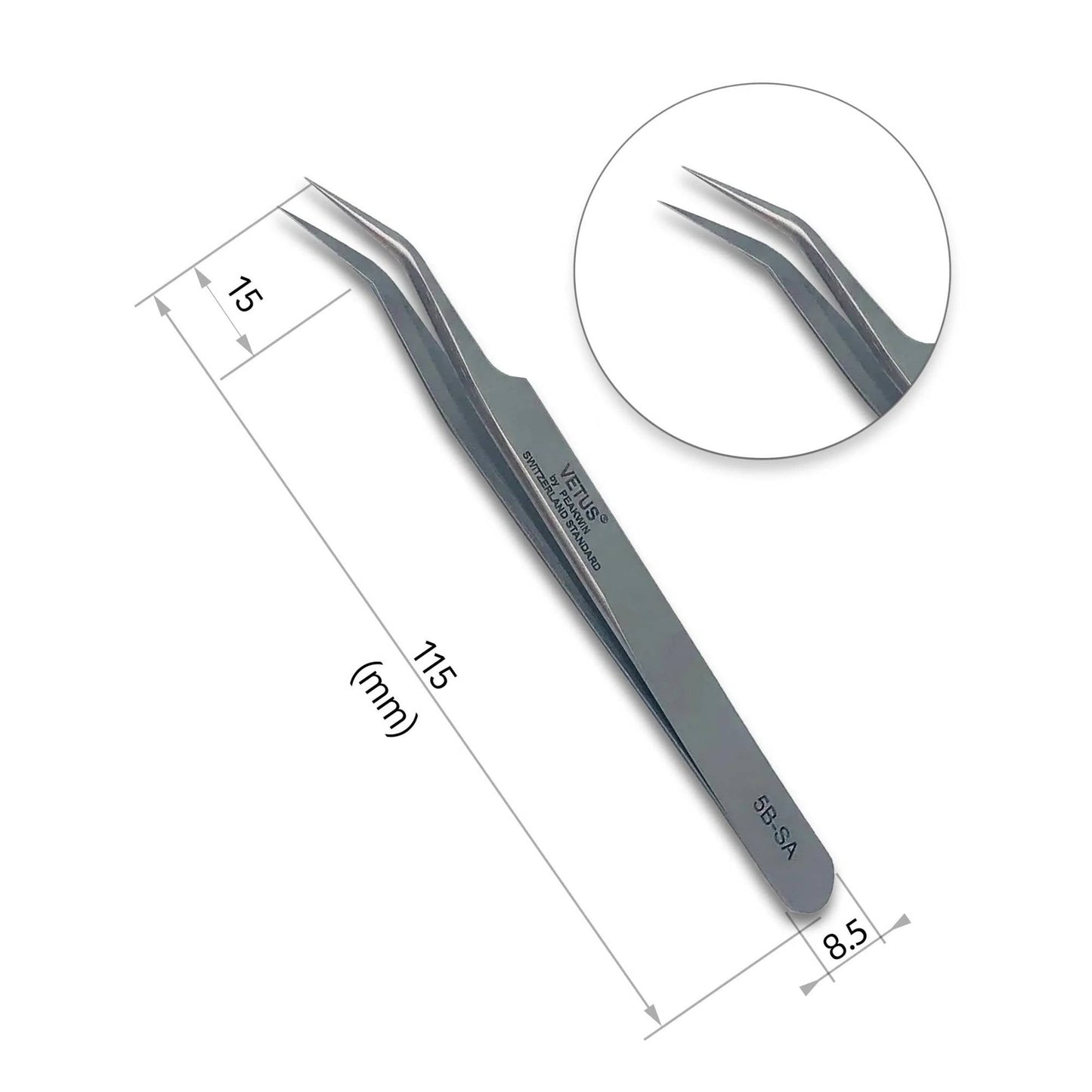 Miosh Eyelash Extension Tweezers -  Lash Isolation VETUS 5B-SA