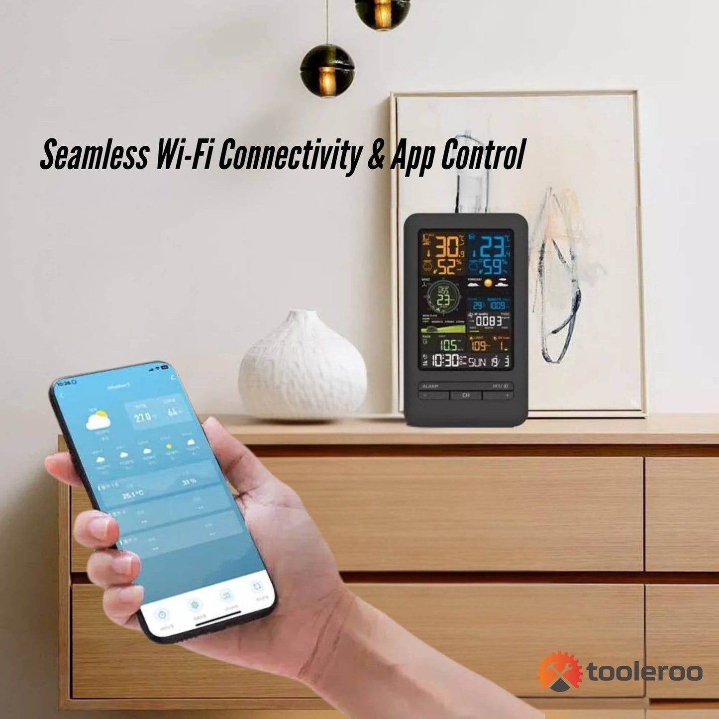 Tooleroo Weather Station Professional Home Forecast Outdoor Sensor