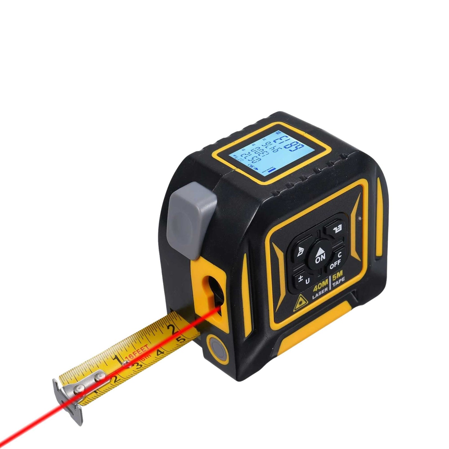 Tooleroo 40m Digital Laser Tape Measure + 5m Steel Tape