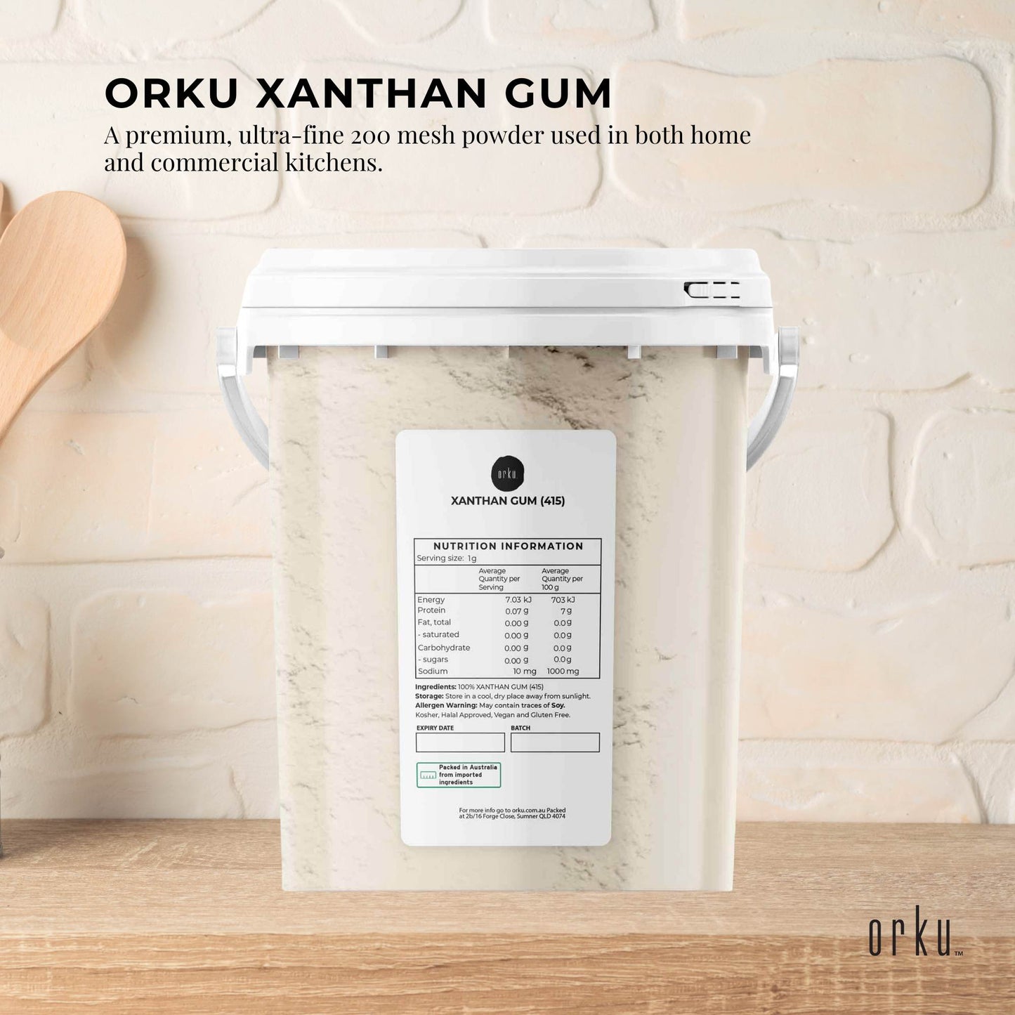 Orku 600g Xanthan Gum Thickener Pure Powder