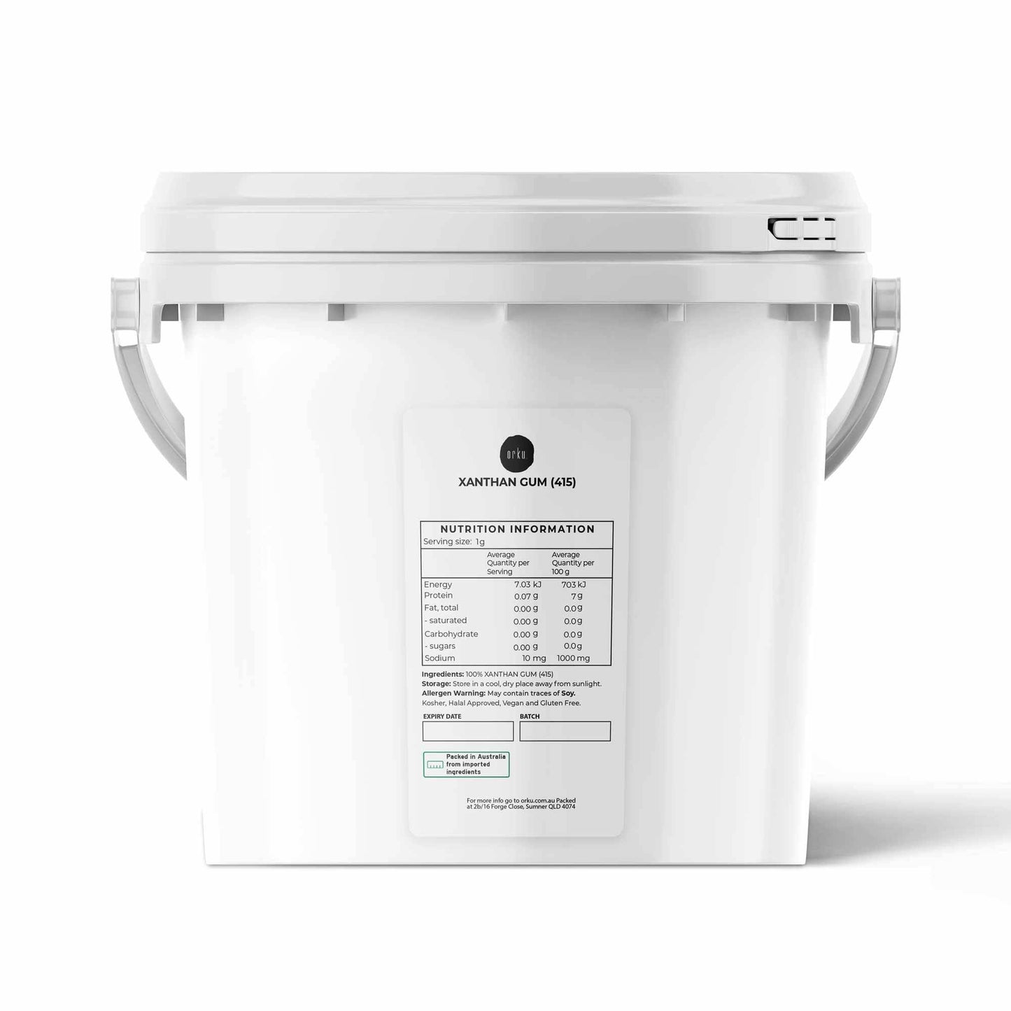 Orku 3Kg Xanthan Gum Thickener Pure Powder