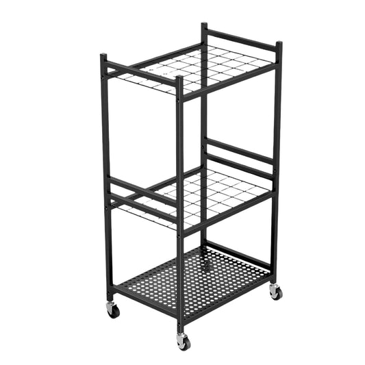 Tooleroo Garden Tool Organiser Rack - Rolling Storage Trolley