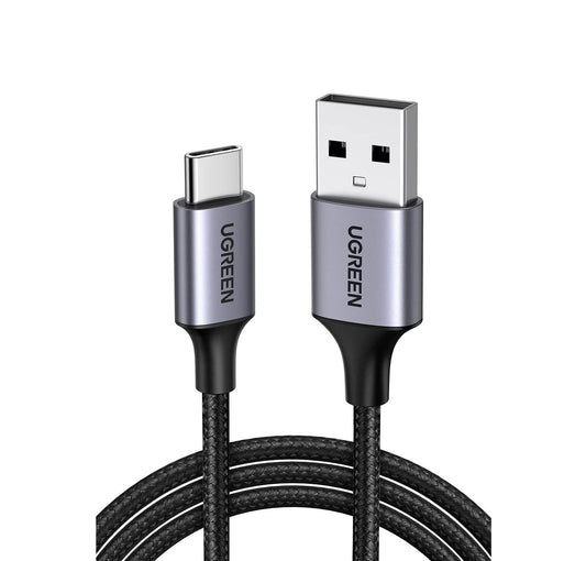 UGREEN 45071 USB A to USB C Cable Nylon Braided 3A Type C Cord Fast Charging cable 1M
