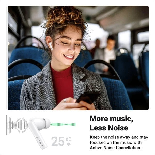 UGREEN 90206 HiTune T3 Active Noise-Cancelling Wireless Earbuds