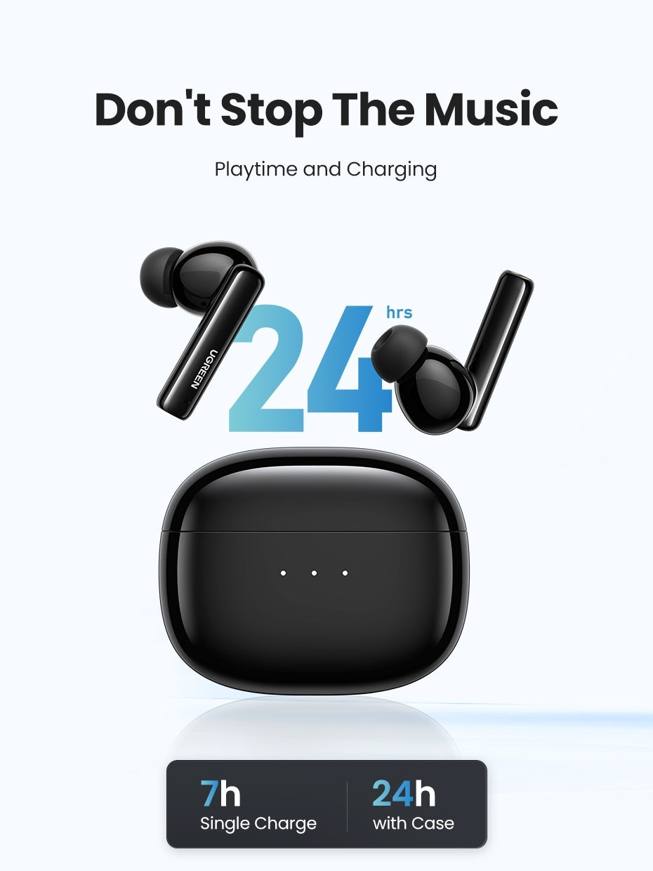 UGREEN 90401 HiTune T3 Active Noise-Cancelling Wireless Earbuds