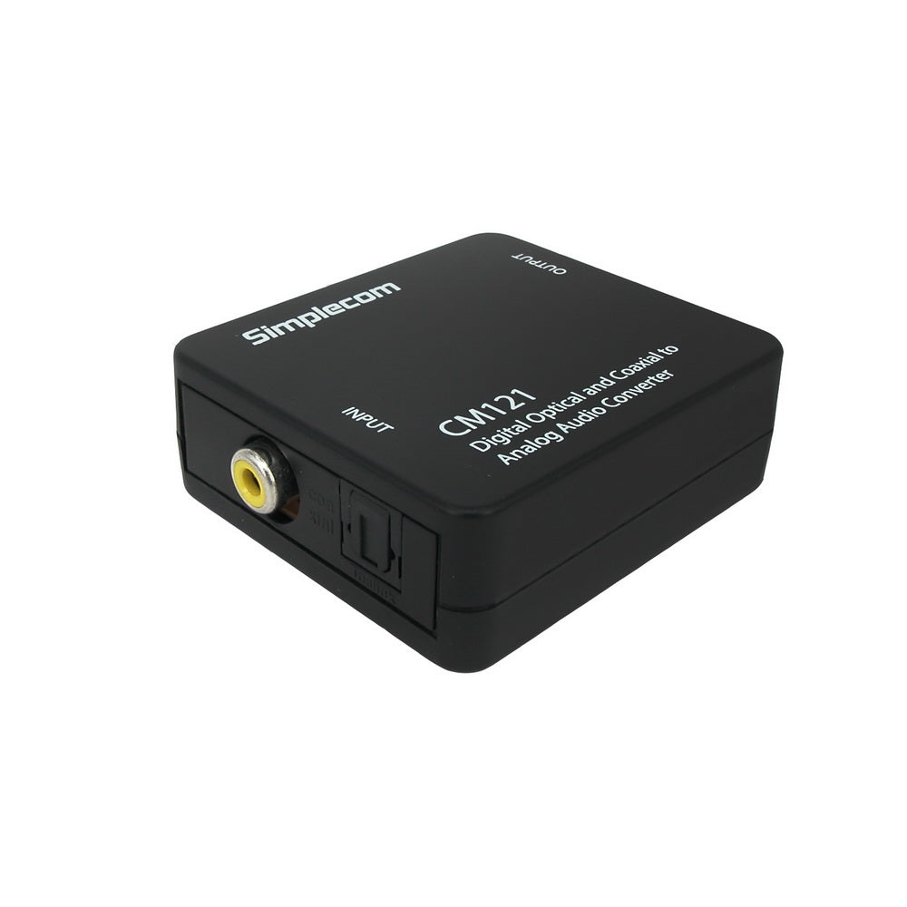 Simplecom CM121 Digital Optical Toslink and Coaxial to Analog