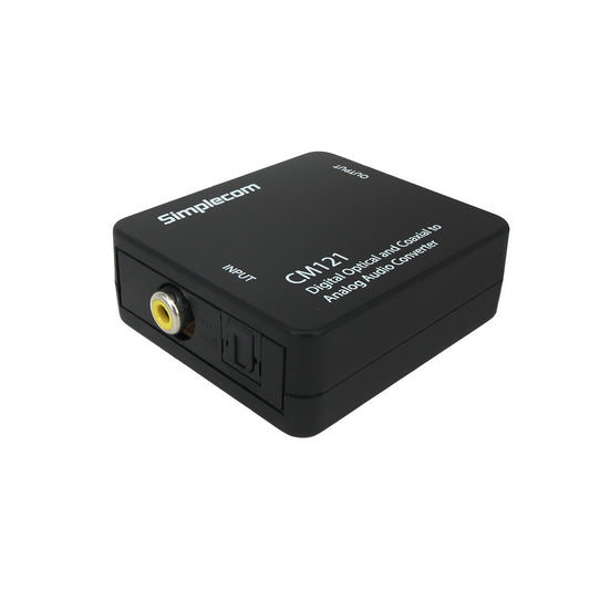 Simplecom CM121 Digital Optical Toslink and Coaxial to Analog