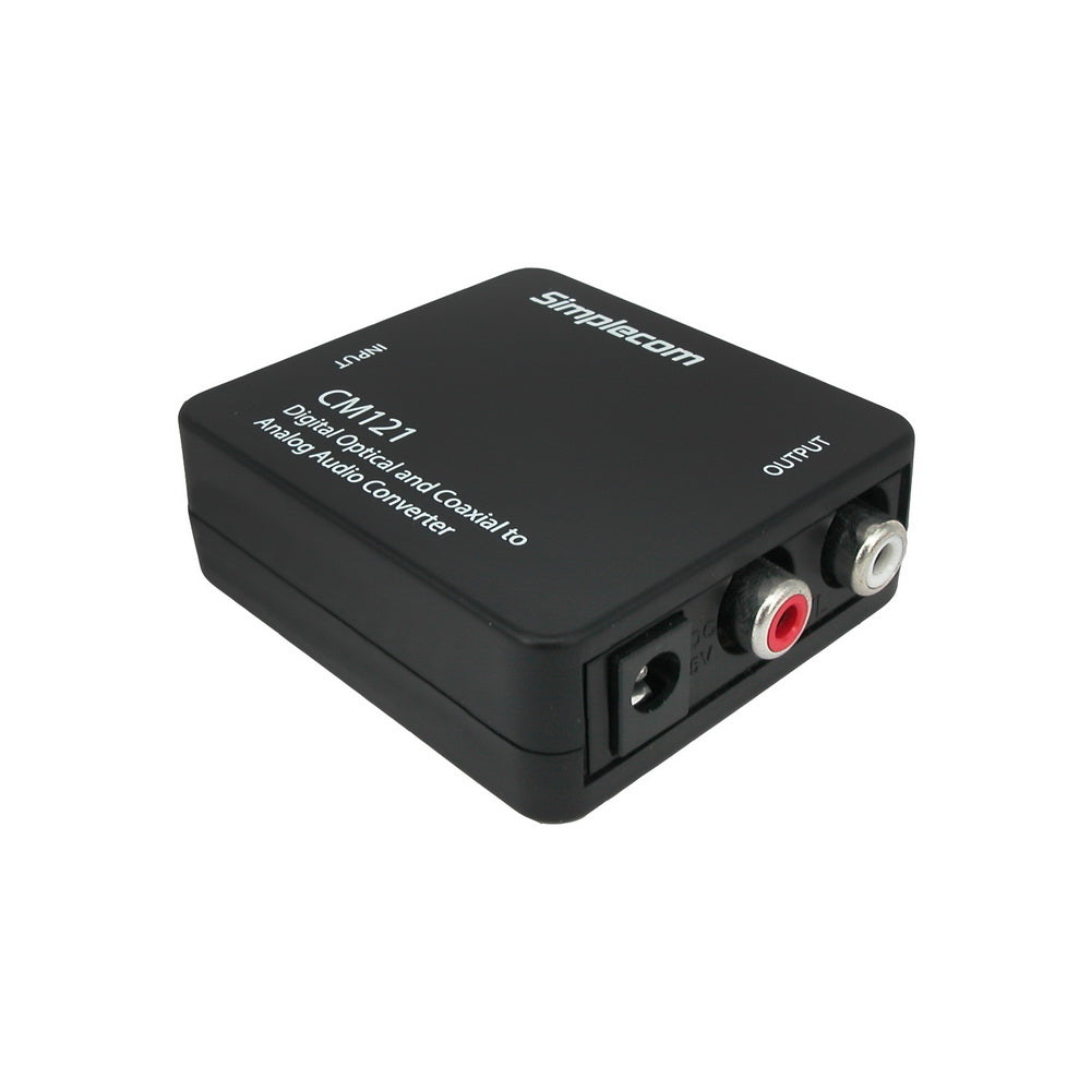 Simplecom CM121 Digital Optical Toslink and Coaxial to Analog