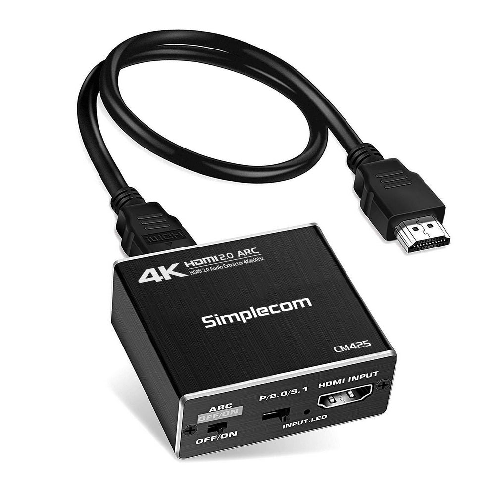 Simplecom CM425 HDMI 2.0 Audio Extractor Optical SPDIF