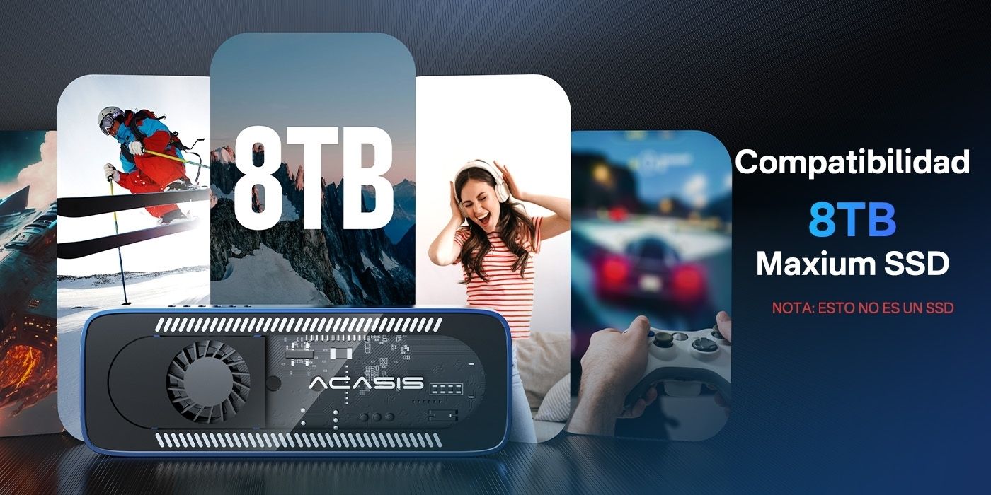 ACASIS EC-6608AIR M.2 NVMe SSD Enclosure USB-C 10Gbps Cooling Fan Case