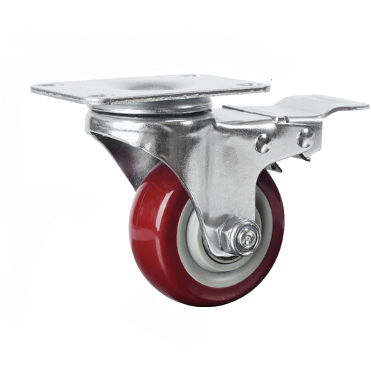 3" H/D Casters Lockable Caster Wheel Swivel with Brakes
