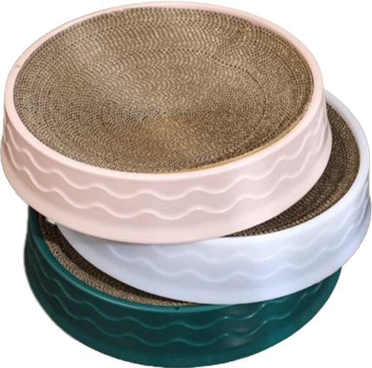 Pawfriends Cat Claw Plate Wear-Resistant Replaceable Round Corrugated Paper