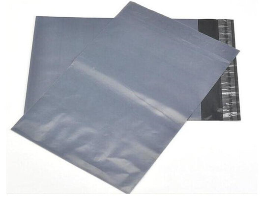 PLASTIC MAILING SATCHEL GREY COURIER 40x30cm (100Pce)