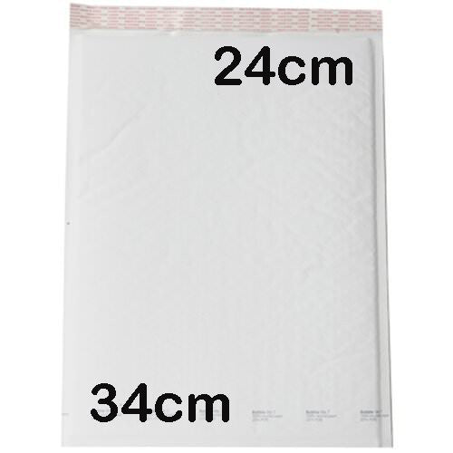 Wholesale Pack of 34*24cm White Padded Mailer Bag Envelope (50Pce)