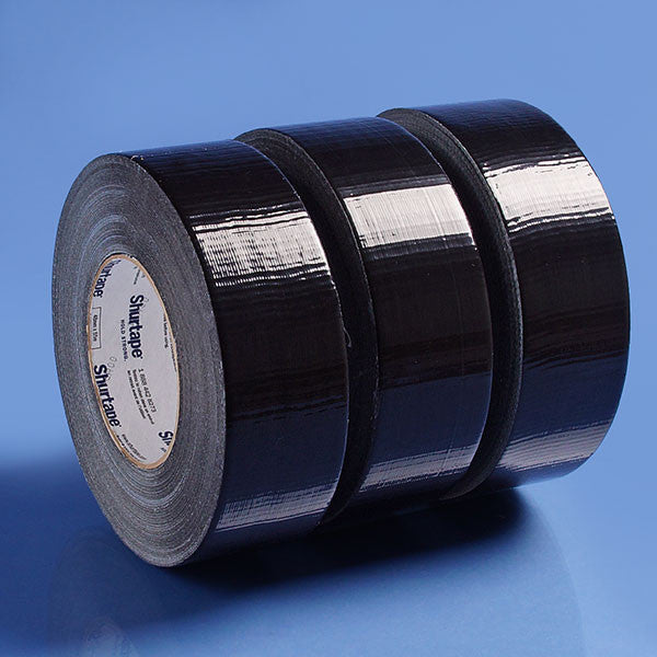 5 Pack Black Duct Tape 50Mtr Industrial Grade Waterproof UV Resistant