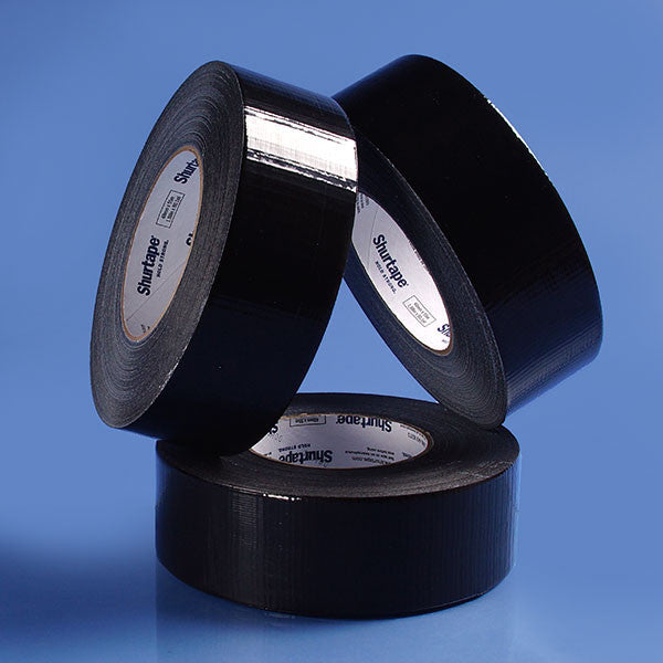 5 Pack Black Duct Tape 50Mtr Industrial Grade Waterproof UV Resistant
