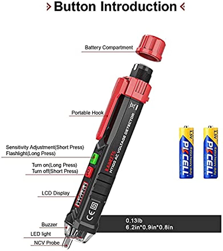 KAIWEETS HT100 Non Contact Voltage Tester AC Electricity