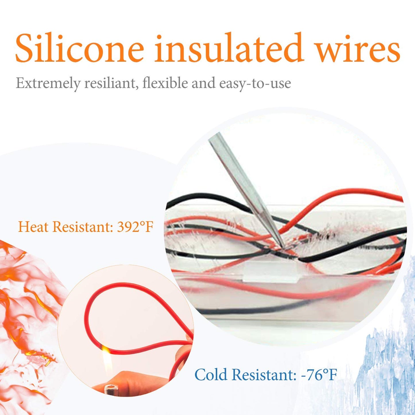 KAIWEETS Soft Silicone Electrician Test Leads Kit CAT III & CAT IV
