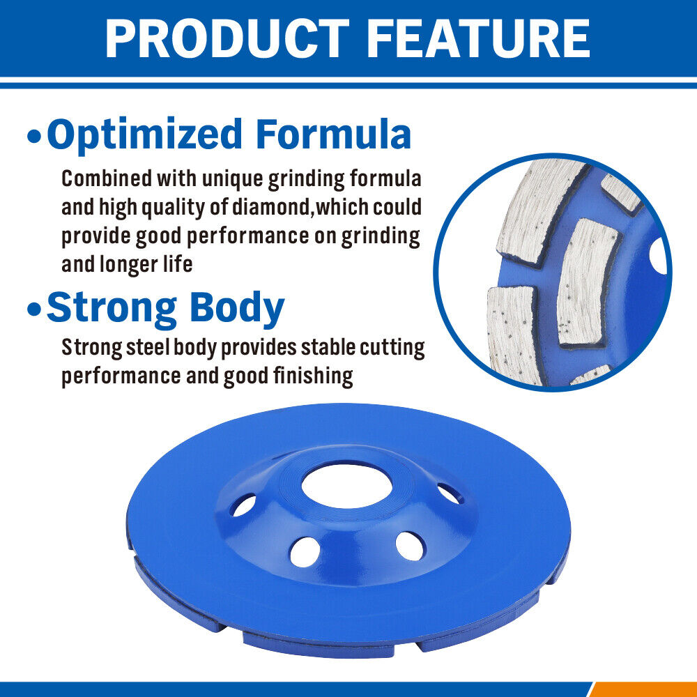 4.5inch Diamond Segment Grinding Concrete Cup Wheel Disc