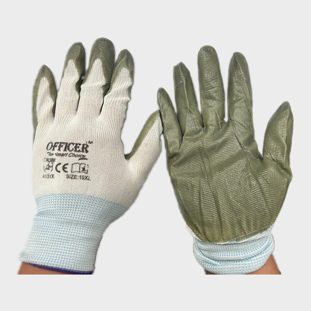12Pairs Cotton Gloves Work Safety Glove Thick Heavy Seamless HD