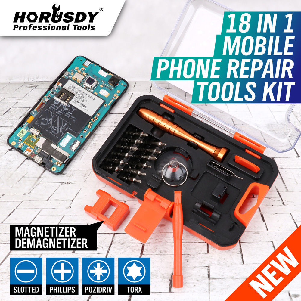 HORUSDY 18 in 1 Mobile Phone Repair Tools Kit Pry Opening Tool