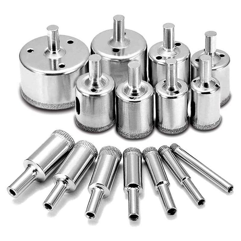 15PCS Diamond Drill Bit Set 6mm-50mm Tile Marble Glass Ceramic