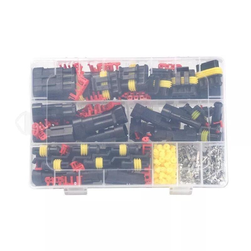352PCS 12V Waterproof Electrical Wire Connector Plug Terminal Kit