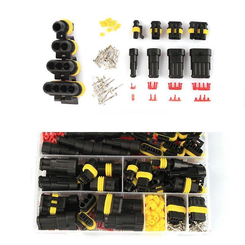352PCS 12V Waterproof Electrical Wire Connector Plug Terminal Kit