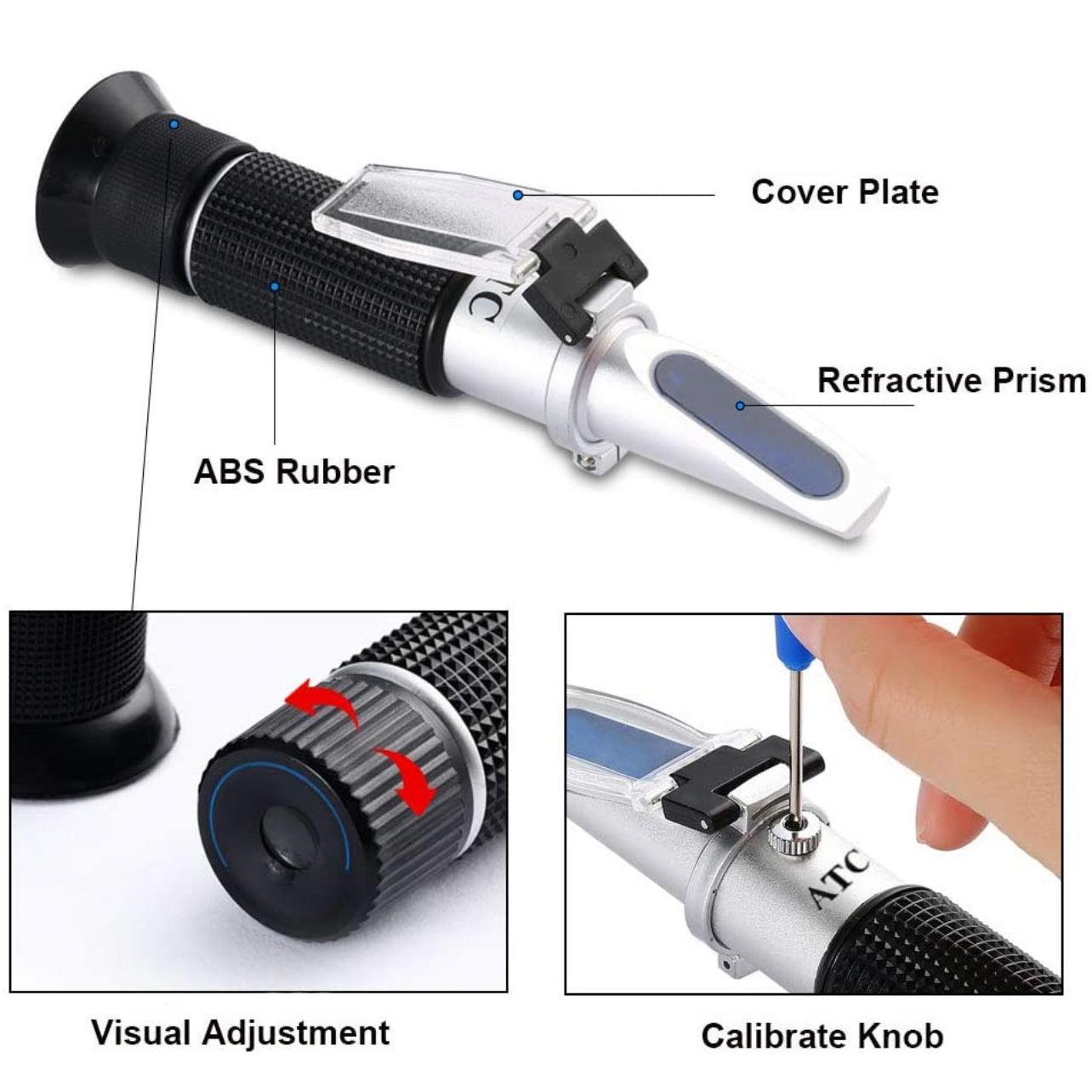 58-90% Honey Refractometer Calibration Honey Moisture Meter
