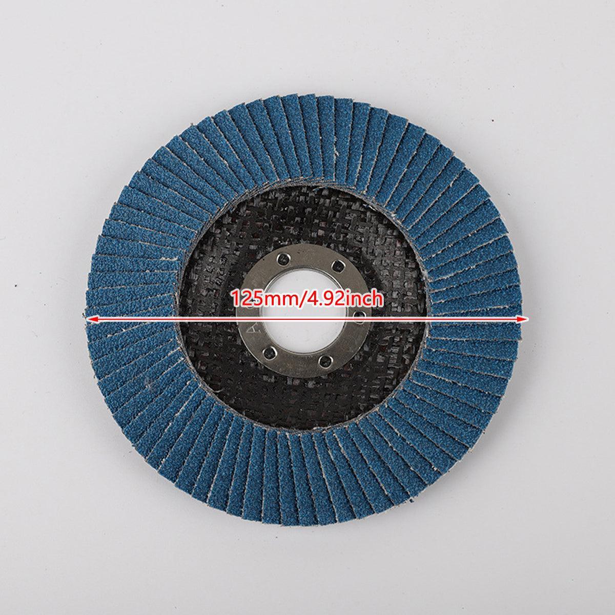 10pcs Flap Disc 40/60/80/120 Grit Angle Grinder Wheel Set Durable