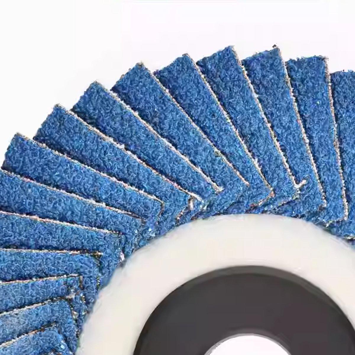 10pcs Flap Disc 40/60/80/120 Grit Angle Grinder Wheel Set Durable
