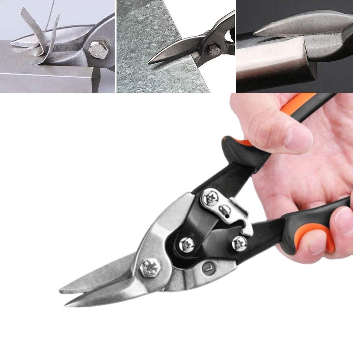 250mm Aviation Tin Snip Heavy Duty Metal Cutting Shears Industrial
