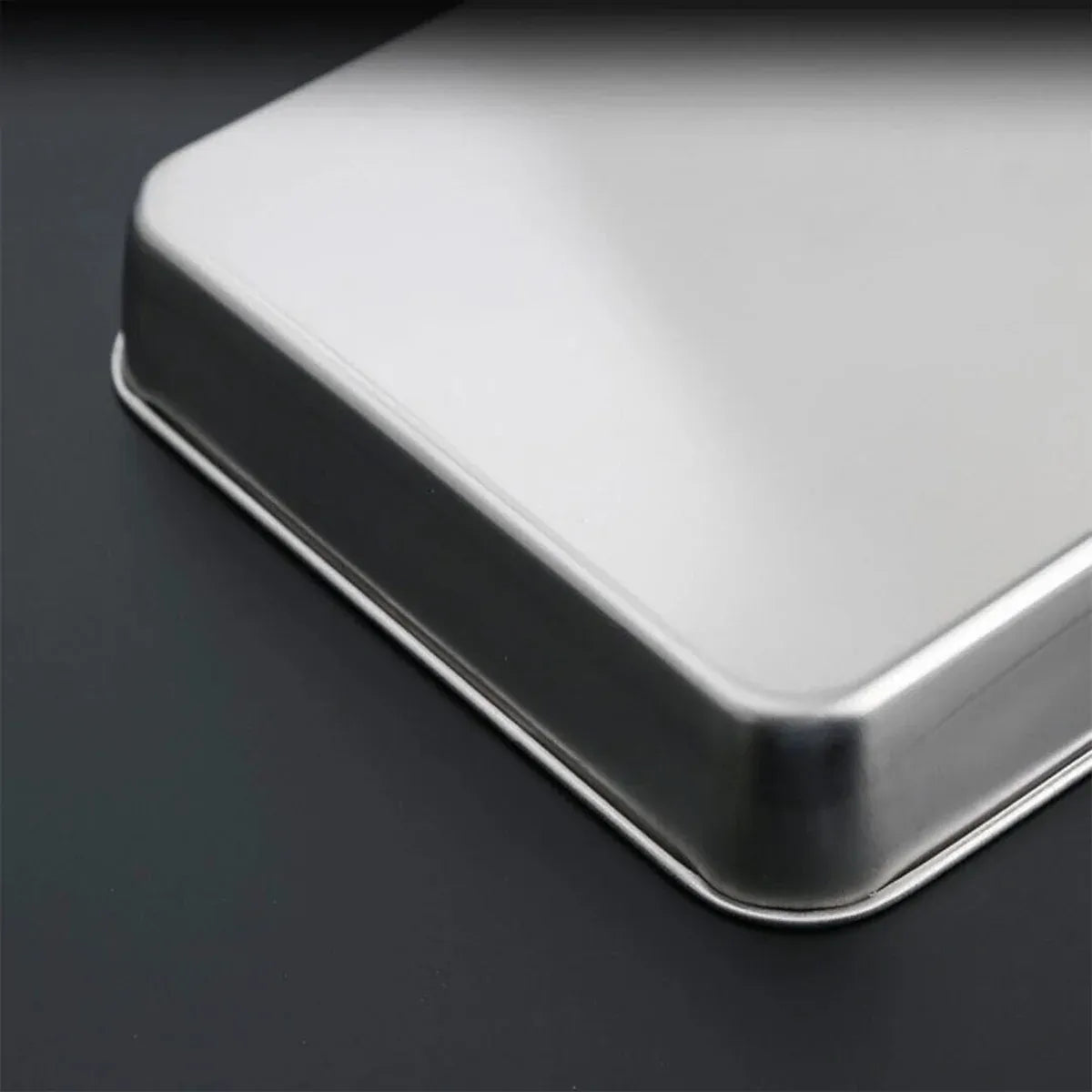 Stainless Steel Rectangular Roasting Pan with Removable Rack 5L Baking Oven Tray