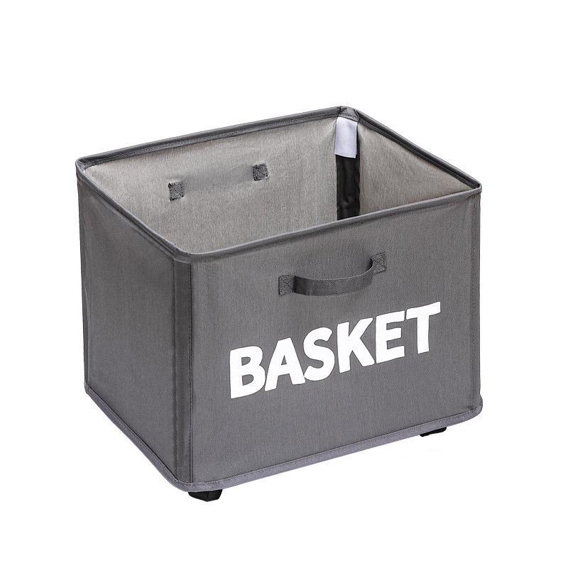 Rolling Storage Basket with Wheels for Under Desk