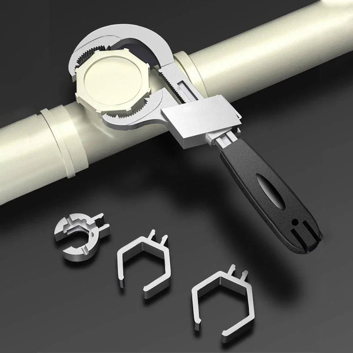 Multifunctional Bathroom Sink Water Pipe Wrench Tool Adjustable Open End Spanner