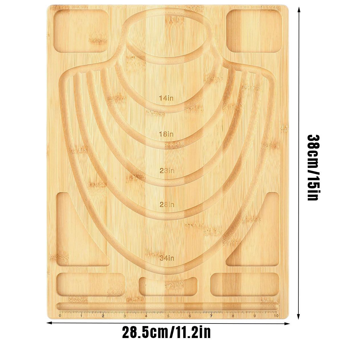 Wooden Beading Board DIY Bracelet Anklet String Design Bead Plate