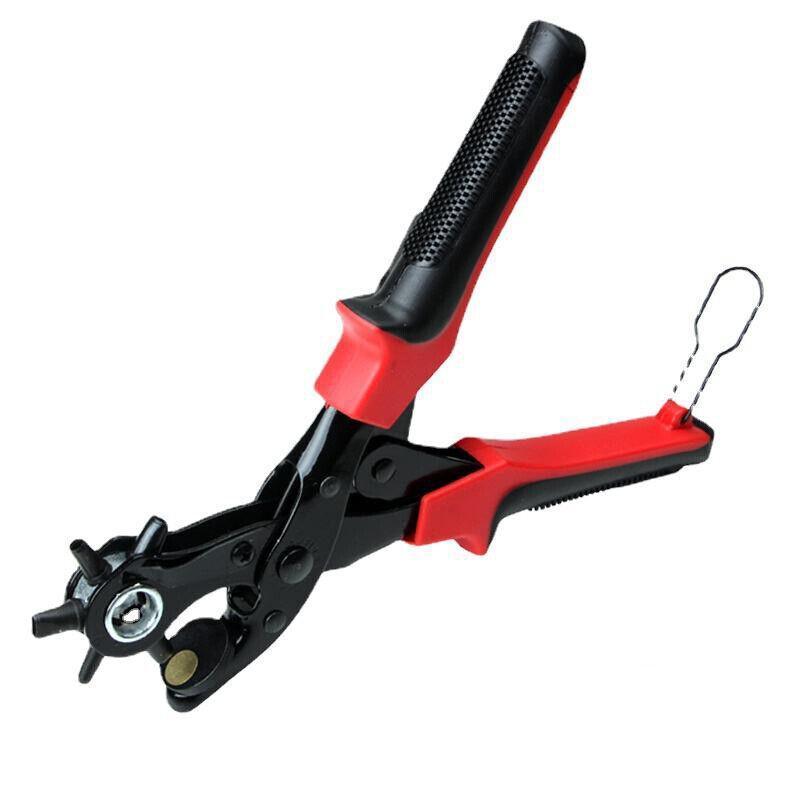 Heavy Duty Leather Hole Punch Tool with 6 Size Revolving Head