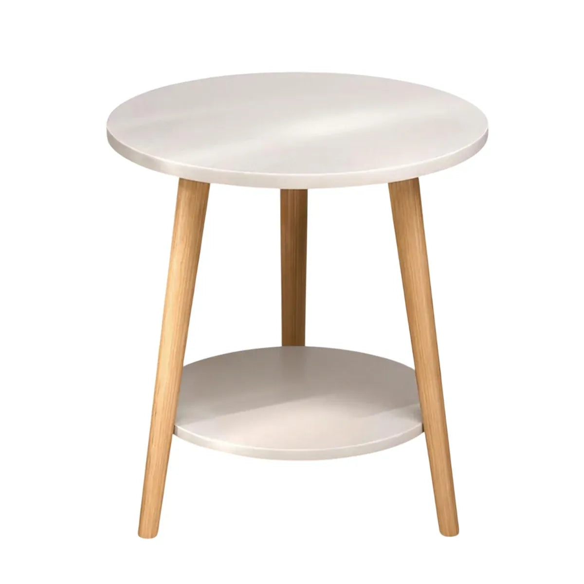 Minimalist Small Double Layer Sofa Side Table Compact Living Room End Table