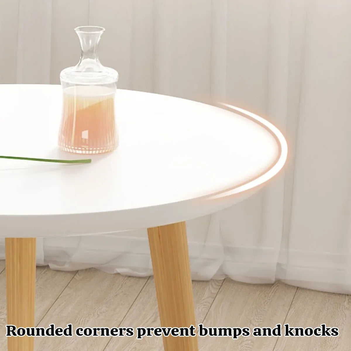 Minimalist Small Double Layer Sofa Side Table Compact Living Room End Table