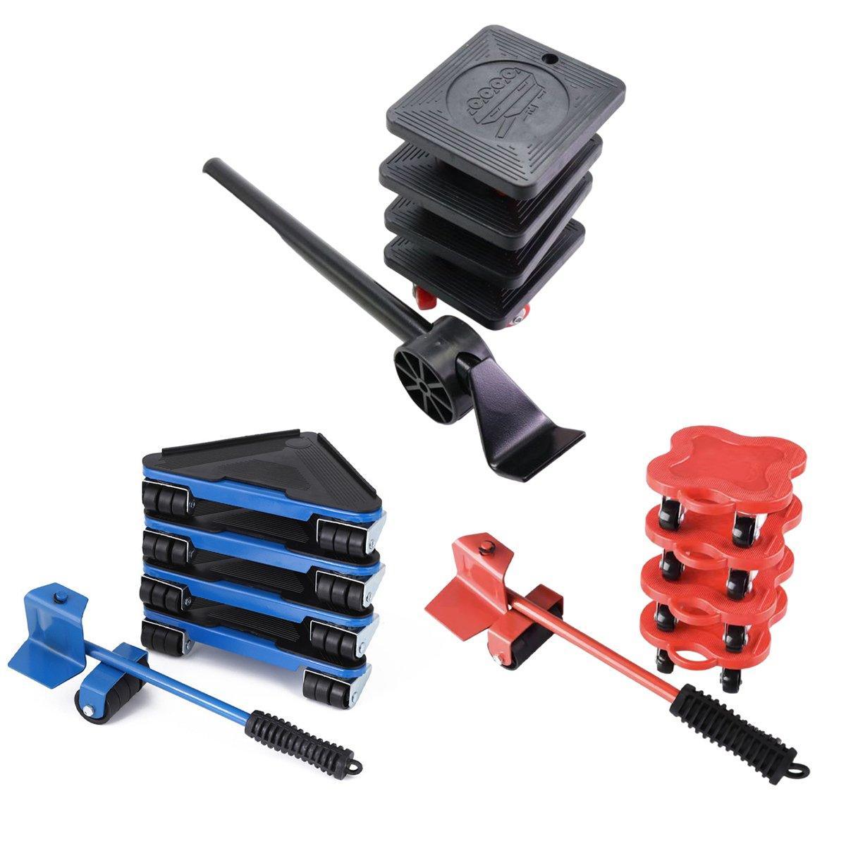 Heavy Duty Moving Tool Set Easy Move Five Piece Furniture Lifter Kit
