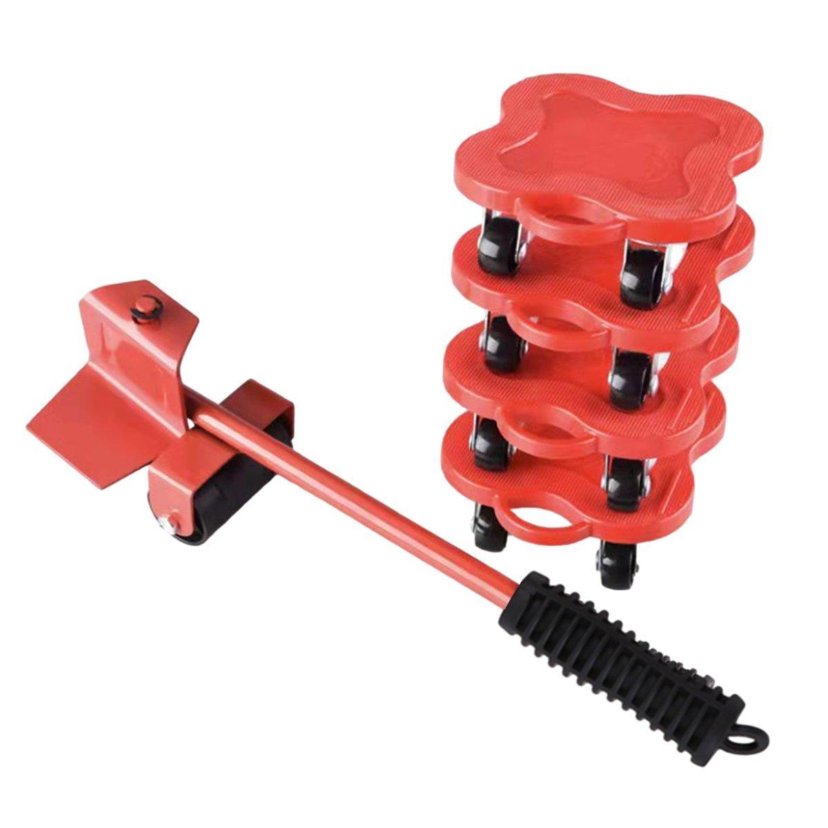 Heavy Duty Moving Tool Set Easy Move Five Piece Furniture Lifter Kit