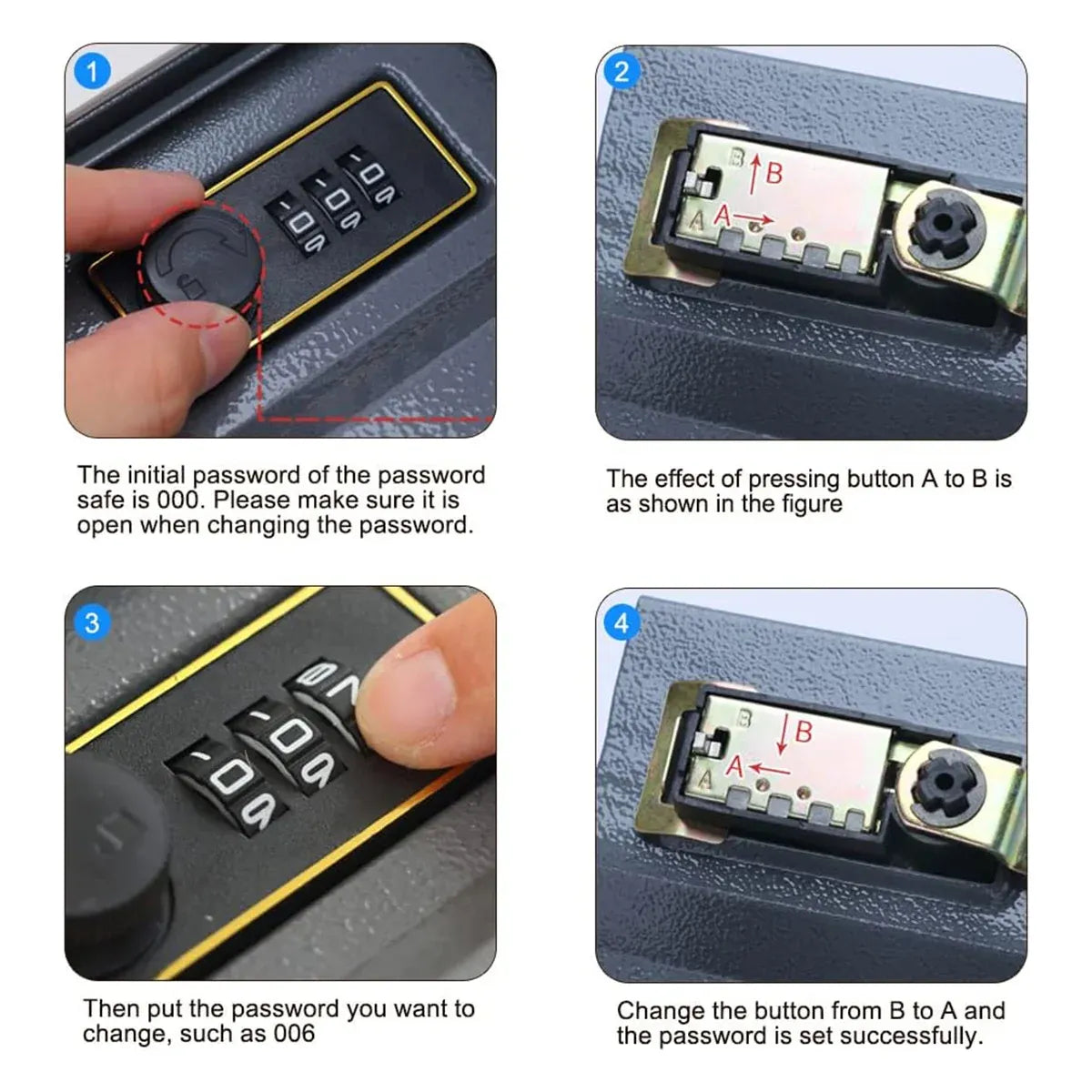 Hidden Book Safe Lock Box for Home and Office Cash Watch Document Storage - 5