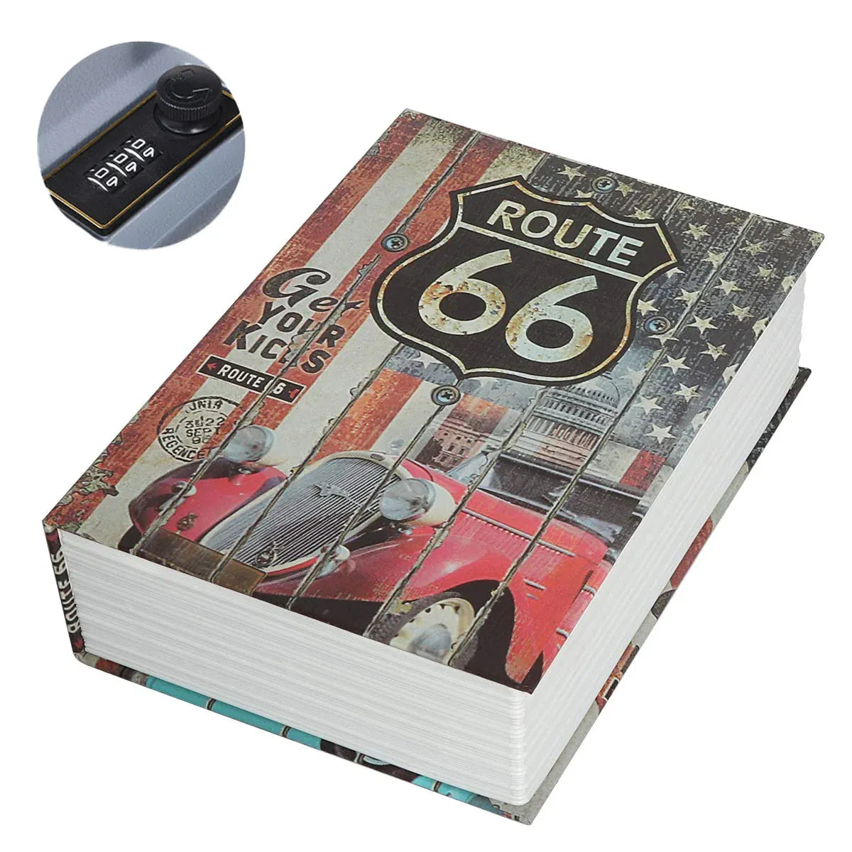Hidden Book Safe Lock Box for Home and Office Cash Watch Document Storage - 5