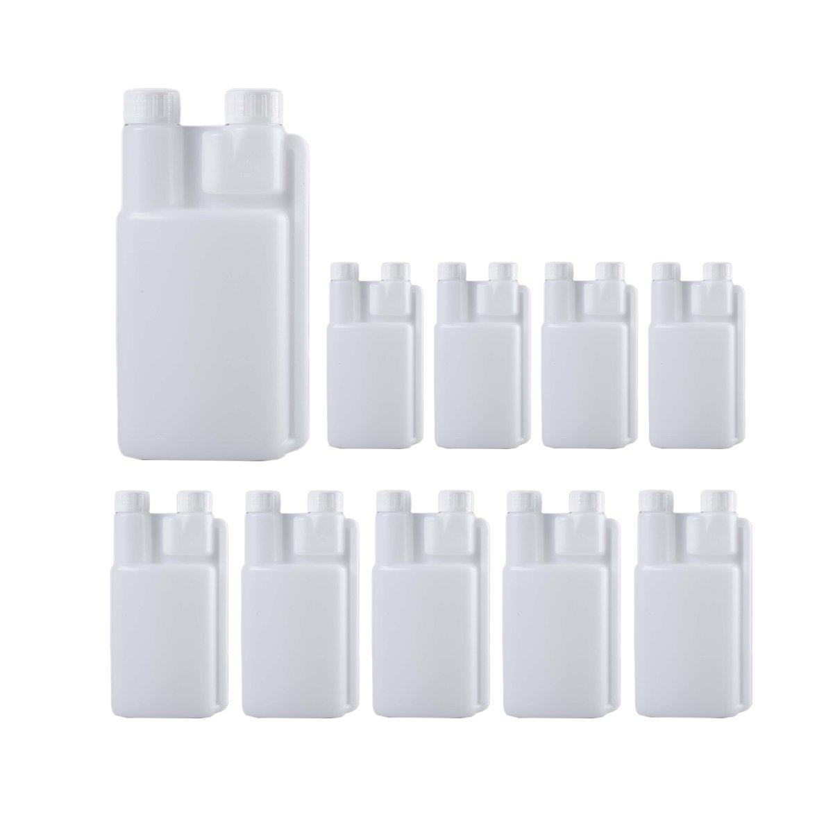 250-1000ml Plastic Twin Chamber Bottle with Tamper Evident Cap