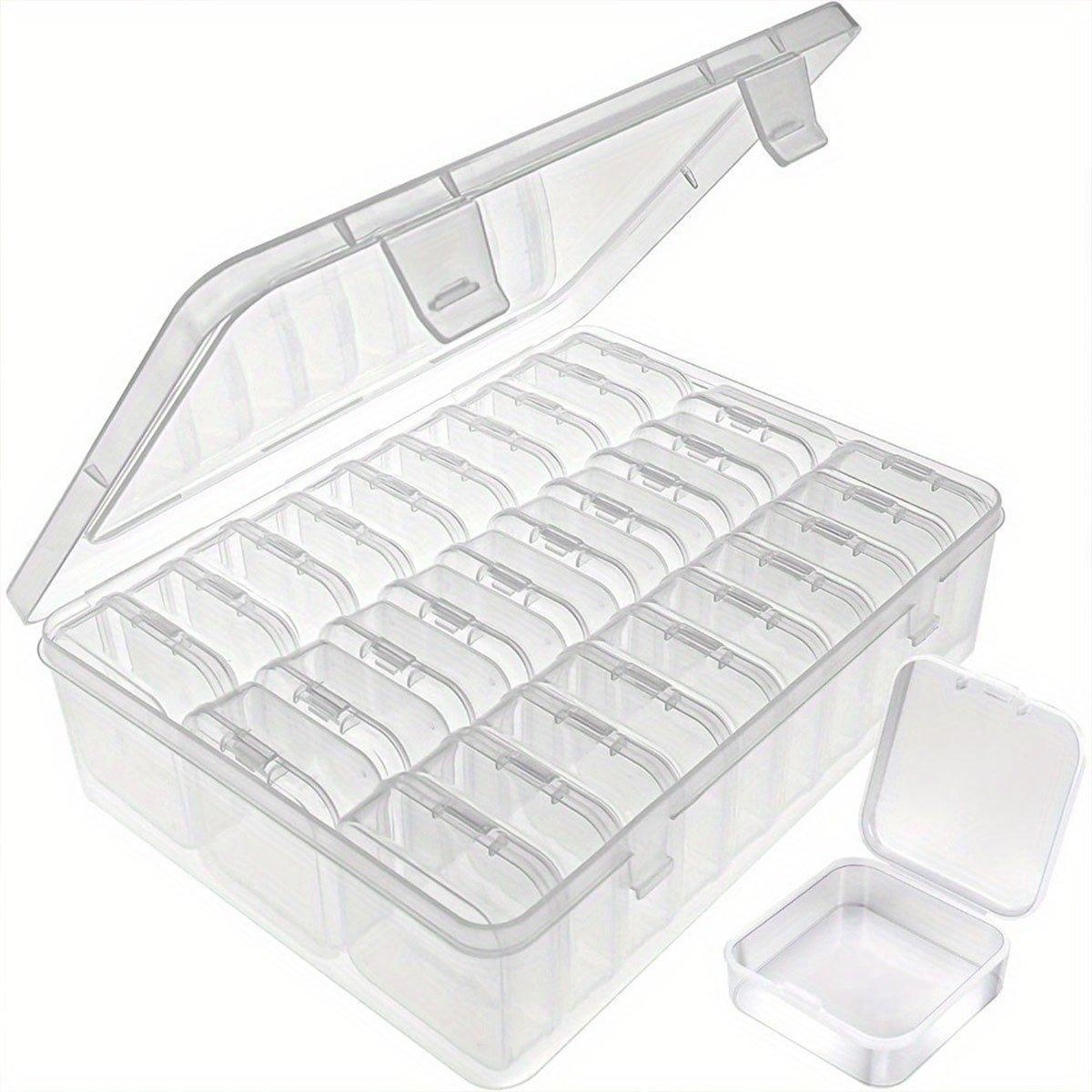 Storage Box Transparent Desktop Organizer Jewellery Beads Box